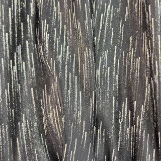Rideau noir Silver Stream avec rayures métalliques scintillantes 3