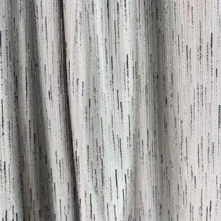 Rideau à crème Silver Stream avec rayures métalliques scintillantes