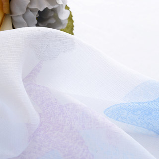 Starfish Baby Blue Sheer Voile Curtain