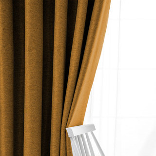 Pine Valley Terracotta Orange Blackout Curtain 3