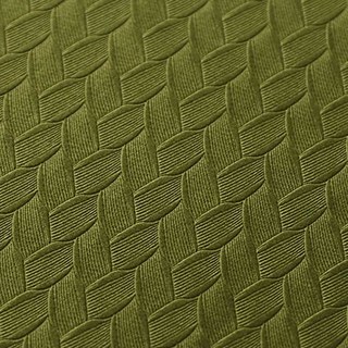 Scandinavian Basketweave Olive Green Velvet Blackout Curtains