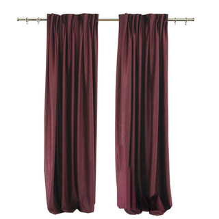 Fine Burgundy Wine Red Velvet Curtain 3