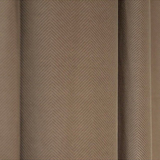 Sunnyvale Herringbone Mocha Brown Textured Velvet Blackout Curtain 6