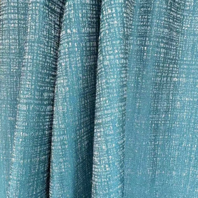 Lattice Sketch Abstract Grid Teal Curtains 1