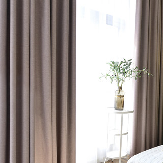 Sleek City Mocha Blackout Curtain 1