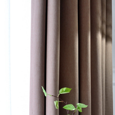 Blackout Zigzag Twill Mocha Colour Curtain 1