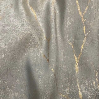 Gold Branches Luxury Jacquard Grey Curtain 4