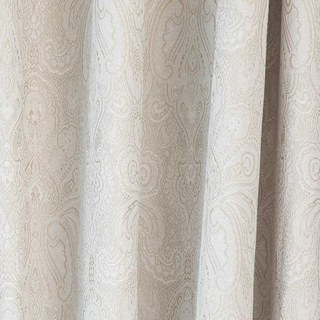 New Classics Luxury Damask Jacquard Cream Curtain