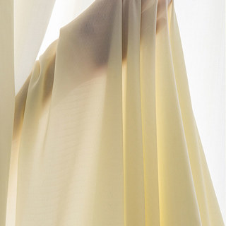 Grace Textured Cream Heavy Voile Curtain 3