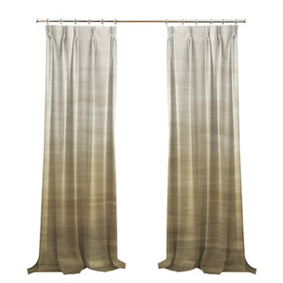 Moon River Taupe Grey Ombre Velvet Curtain 2