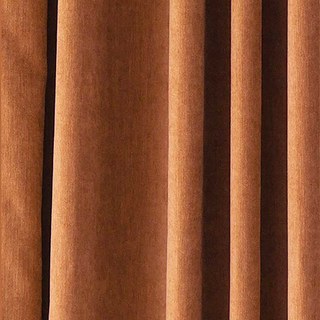 Exquisite Matte Luxury Terracotta Orange Chenille Curtain 4