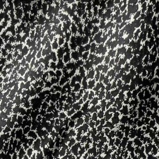 Noir Safari Leopard Spot Black and White Animal Print Curtains 1