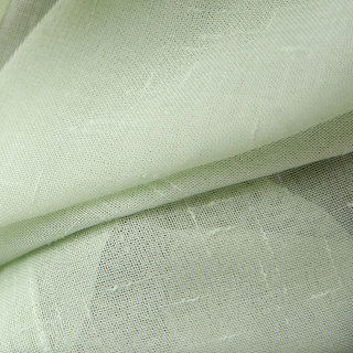 Crisscross Calm Sage Green Textured Sheer Curtain 4