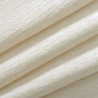 LuxeTouch Cream Off White Chenille Curtain Drapes