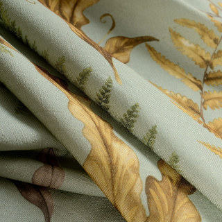 Unique Rustic Glen Green Leaf Curtain 5
