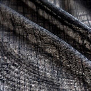 Touch of Sunshine Black Heavy Semi Sheer Curtain 7