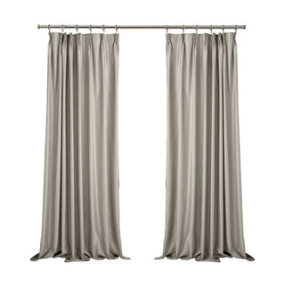 Metallic Fantasy Subtle Textured Striped Shimmering Cream Champagne Curtain 3