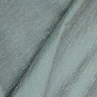 Metallic Fantasy Subtle Textured Striped Shimmering Duck Egg Sage Green Curtain