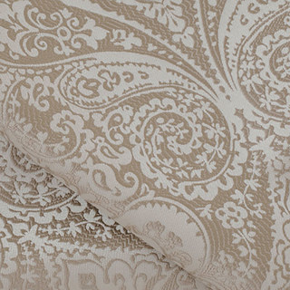 New Classics Luxury Damask Jacquard Silky Cream Champagne Gold Curtains 4