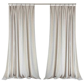 New Classics Luxury Damask Jacquard Cream Curtain Drapes 2