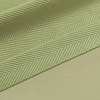 Sunnyvale Herringbone Textured Olive Sage Green Velvet Blackout Curtains 6