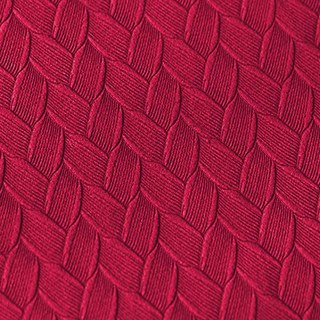 Scandinavian Basketweave Rose Red Embossed Velvet Blackout Curtains 4