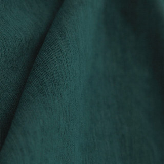 Exquisite Matte Luxury Teal Green Chenille Curtains