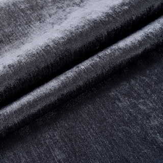 LuxeTouch Charcoal Dark Gray Chenille Curtain Drapes