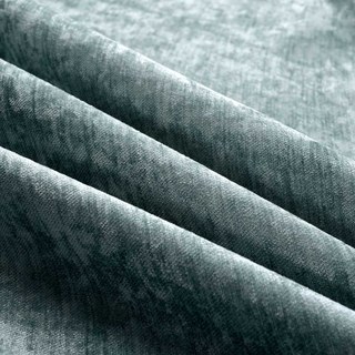 LuxeTouch Duck Egg Sage Green Chenille Curtain Drapes 4