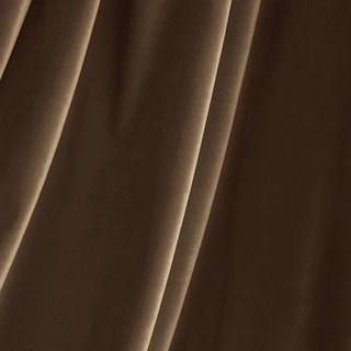 Fine Coffee Brown Matte Velvet Curtains 2