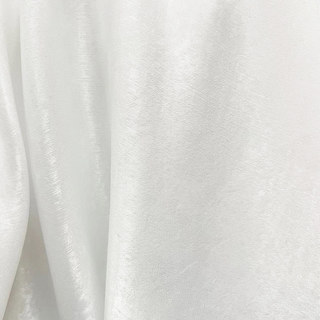 Satiny Touch Textured Ivory White Sheer Curtain 6