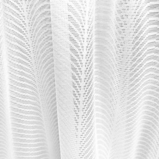 Reef Ripple Shimmering Brilliant White Sheer Curtain 3