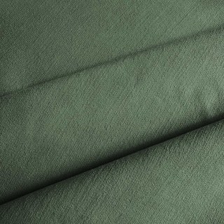 Double Plush Olive Green Chenille Blackout Curtain 2