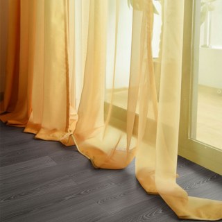 Candy Land Ombre Yellow Sheer Curtain