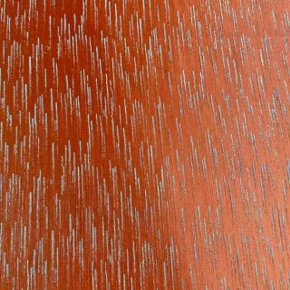 Silver Stream Orange Curtain with Shimmering Metallic Stripes 6